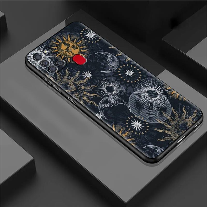 Moon Tarot Mystery Totem Case For Samsung Galaxy A54 A52 A14 5G A53 A12 A13 A71 A23 A34 A33 A21s Phone Cover