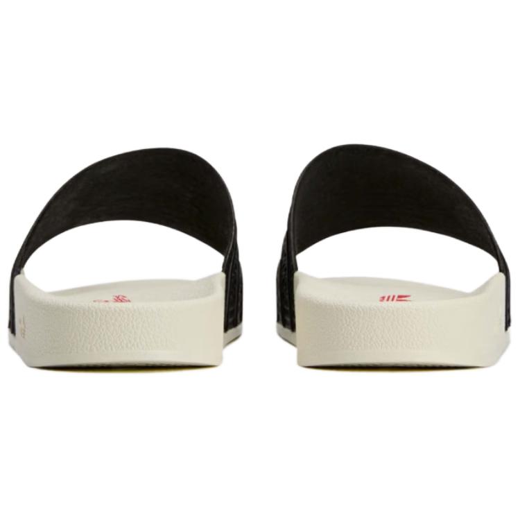 100 Thieves x adidas Adilette Slide Черные Красные Унисекс Кроссовки Core-Black JR9152