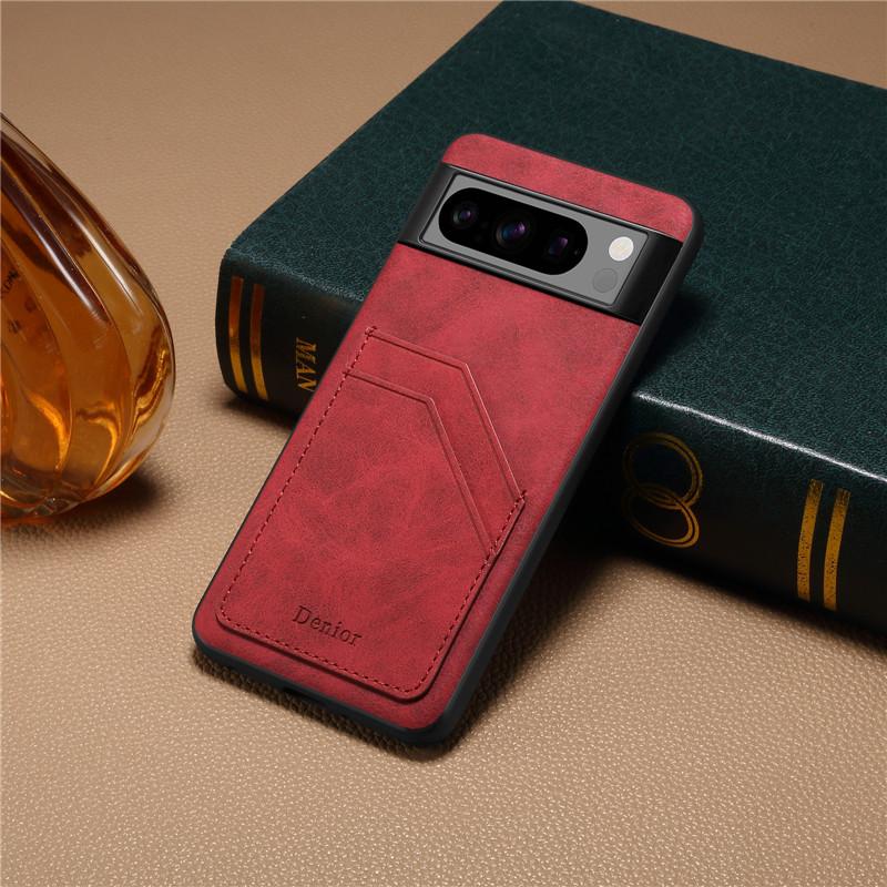 EUCAGR Luxury Business Magnetic Leather Phone Case for Google Pixel 9 8 7 6 Pro Protection Back Cover for Google Pixel 8A 7A 6A