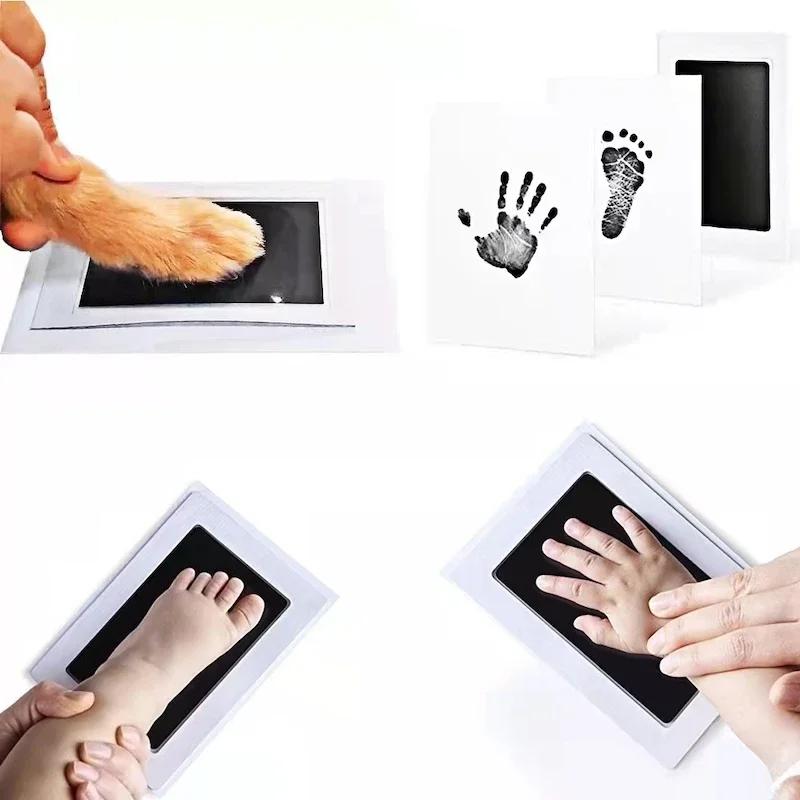 Набор для новорожденного DIY отпечатки рук и ног, чернильные подушечки, фоторамка, отпечаток руки, сувенирные аксессуары для малышей, безопасный чистый подарок для детского душа