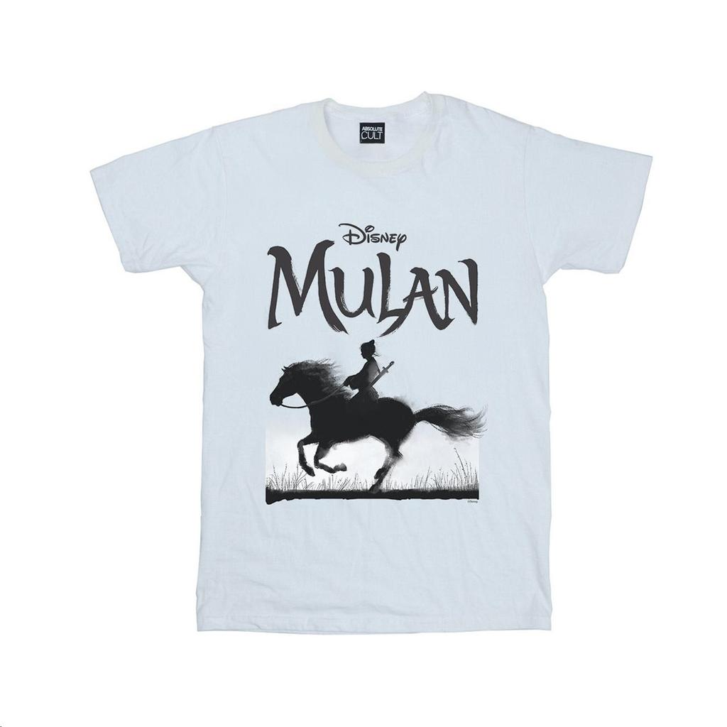 Disney Mens Mulan Movie Mono Horse T-Shirt