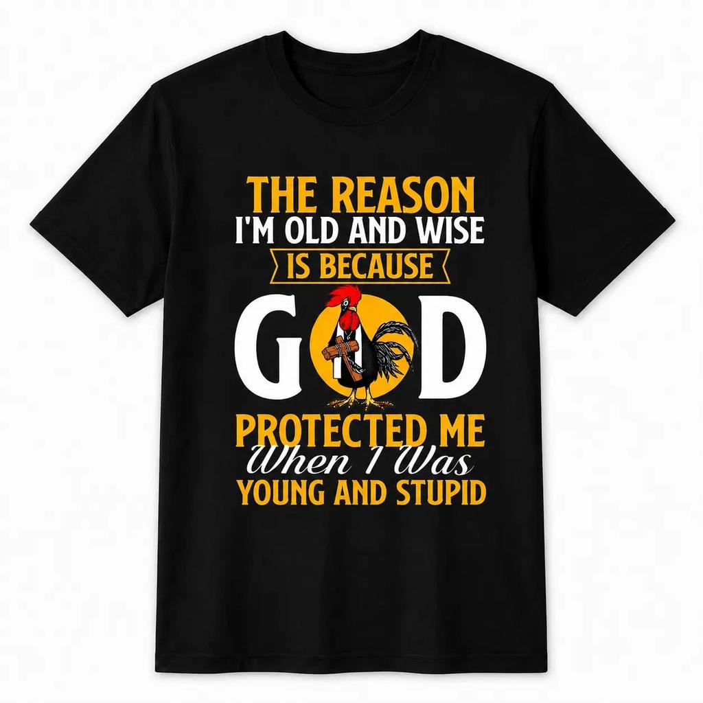 Christian Faith Quote Graphic Cotton‑Blend Casual Religious Humor T‑Shirt