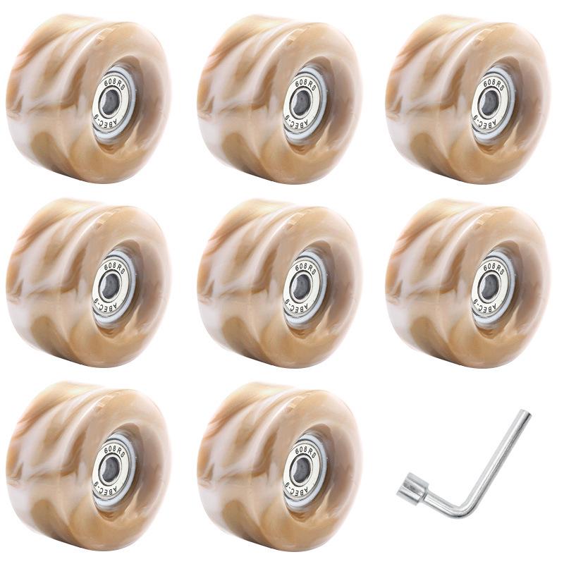 В наличии Двухрядные роликовые коньки с полиуретановыми колесами – Несветящиеся четырехколесные коньки