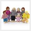 Non-Toxic Mini People Figures High-Quality Wood Dollhouse Family Set  Imagination Toys