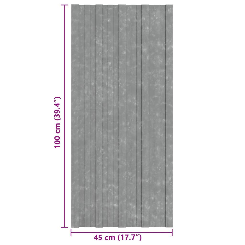 Roof Panel 12 Pcs Silver 100 x 45 cm Galvanized Steel