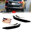 Red LED Car Rear Bumper Reflectors Tail/Brake Lights For Chevrolet Equinox 2018-2022 Sequential Turn Signal Light Rear Fog Light