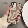 Liquid Swirl Contemporary Abstract In Light Sage Green Grey Phone Case for iPhone 11 12 13 14 Pro Max Mini XR XS SE2020 7 8 Plus