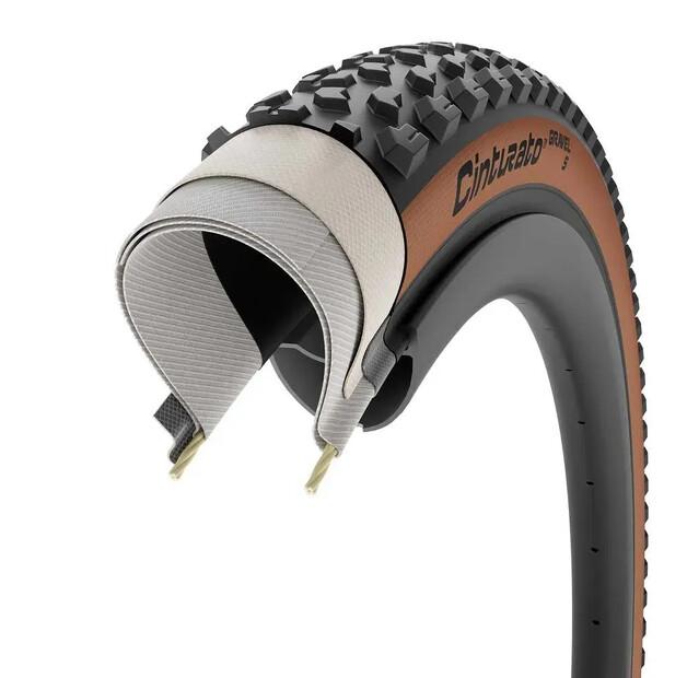 Pirelli Cinturato™ GRAVEL S Classic TechWALL 60 TPI Tubeless 650B x 50 гравийная шина