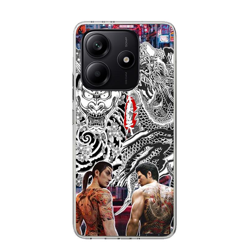 Yakuza 0 Game Phone Case For Xiaomi Redmi Note 15 14 13 12S 12 Pro Plus 11S 11E 11 11T 10S 10 Art Soft Pattern Cover Redmi Note