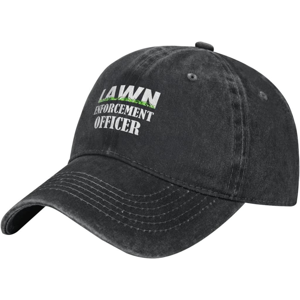 Lawn EnforceUnisext Officer Baseball Cap Washed Cotton Adjustable Graphic Dad Hat for Unisex