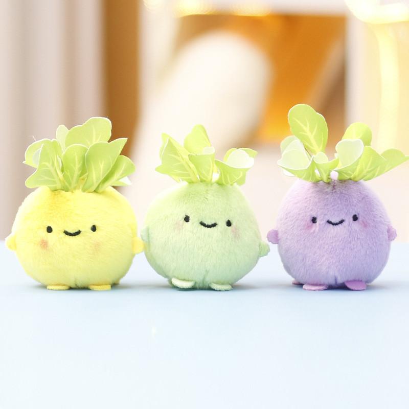 Adorable Vegetable Plush Toy Cute Cabbage Doll Keychain Accessory For Kids And Adults