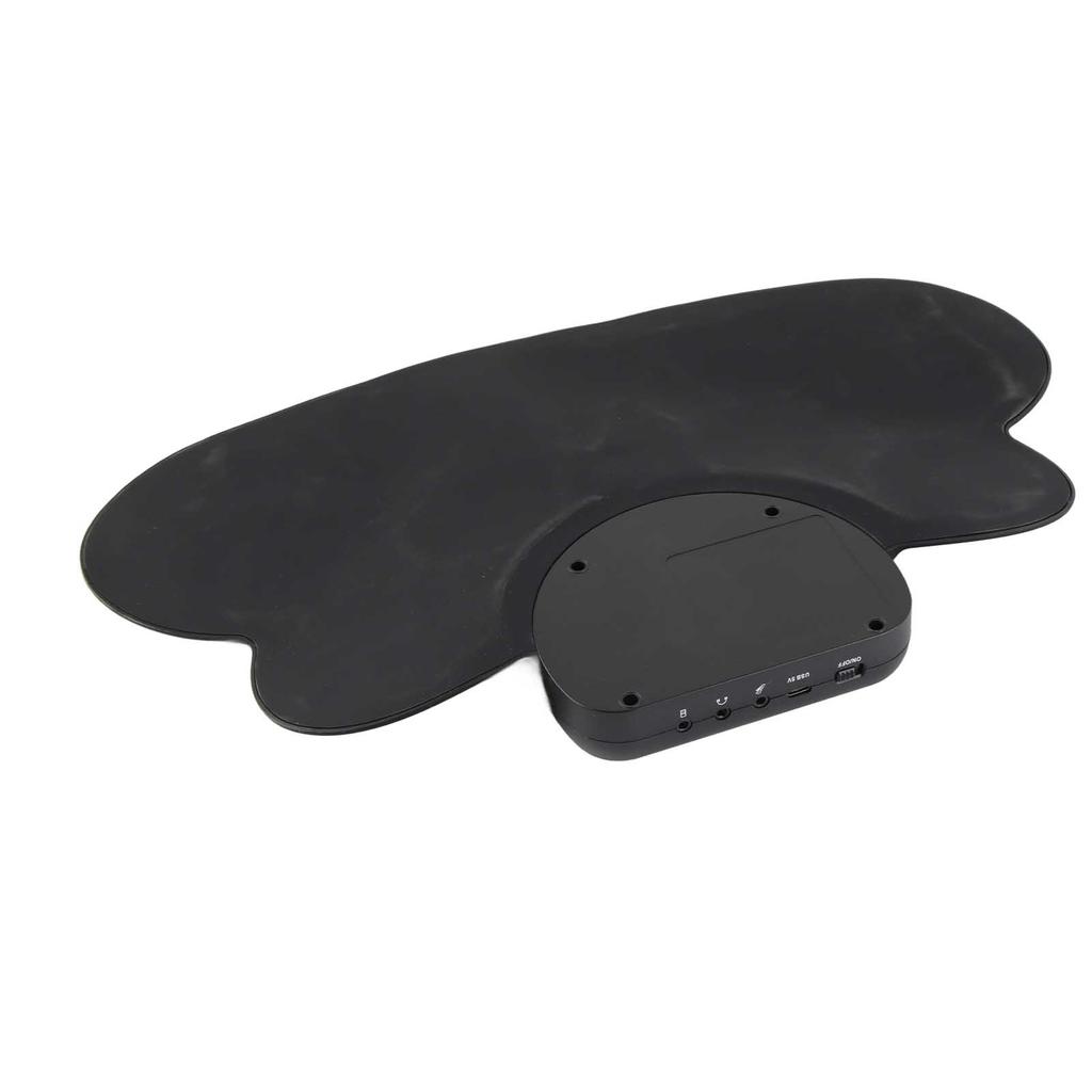 Drum Pads with Speakers Roll Up Drum Set Electronic Drum Set USB Rechargeable Speaker Kids Roll Up Drum Practice Pad White