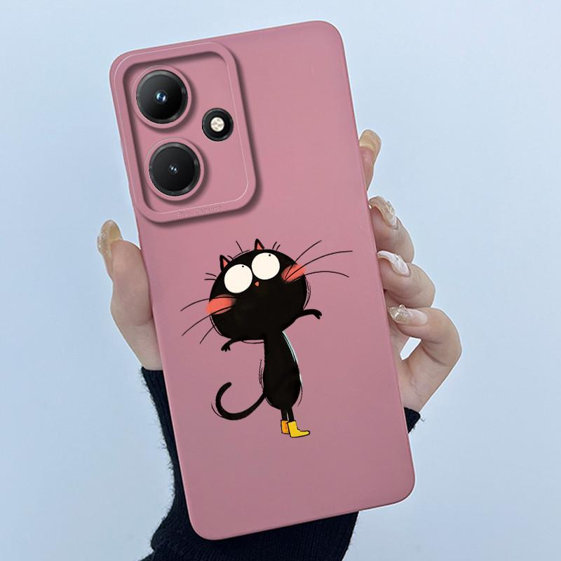 Для Infinix Hot 30 Play 30i NFC 4G Чехол X669 Мягкий Силиконовый Чехол для Телефона Сладкий Милый Модный Расписной для Мужчин Женщин Задняя Крышка