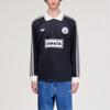 adidas Оригиналы FW25 Тур Жаккардовый Полосатый Трикотажный Топ с Длинным Рукавом Повседневный Свободный Мужские топы KY8722