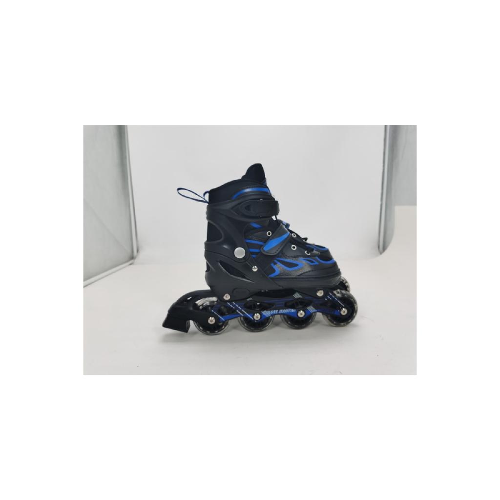 Фиолетовый двухрядный алюминиевый корпус с подсветкой, силиконовое колесо, регулируемая сумка для занятий катанием на коньках, подарок