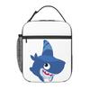 Funny Shark Dog Insulated Lunch Bag for Women Kids Portable Food Boxes Thermal Lunch Box Tote
