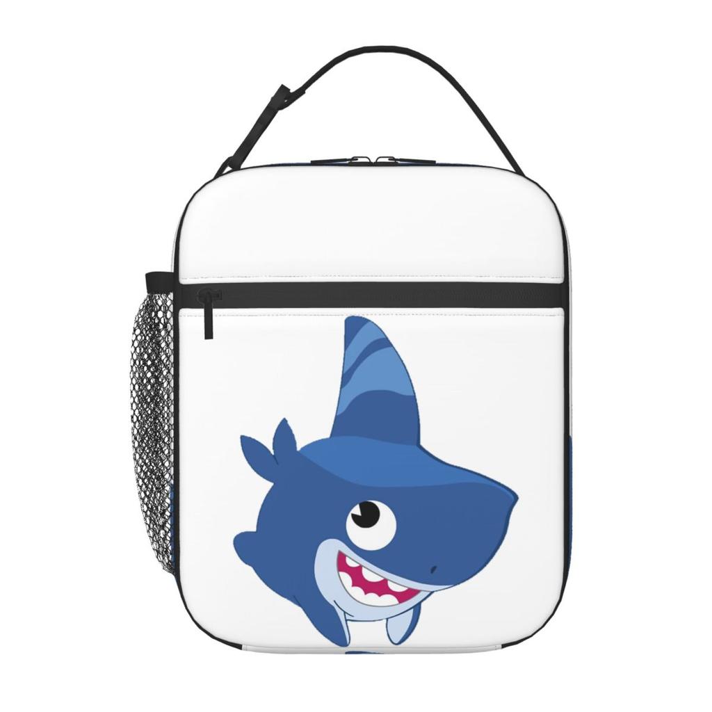 Funny Shark Dog Insulated Lunch Bag for Women Kids Portable Food Boxes Thermal Lunch Box Tote