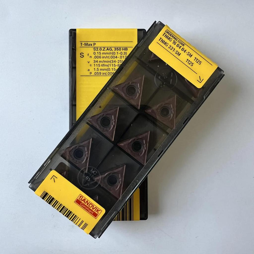 Original Sandvik / TNMG160404-SM 1125 /CNC CARBIDE Tool Blade 10 Pcs