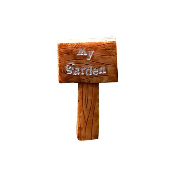 1Pc Cute Fingerpost Mini Garden Landscape Miniature Ornaments DIY Scenery