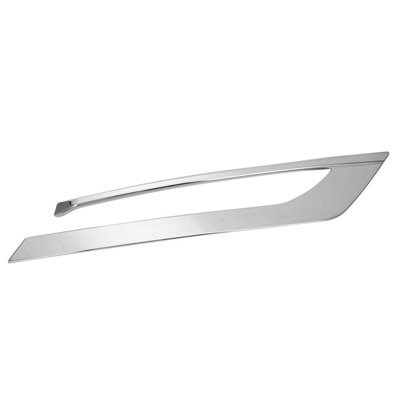 Car ABS Chrome Front Fog Light Eyebrow Decoration Cover Trim Strip for Volvo S90 V90 2017-19 Exterior Accessories