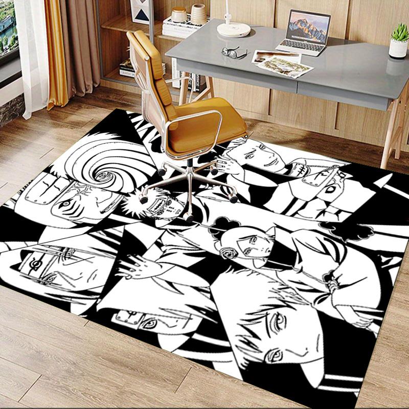 1pc Naruto Vs Itachi Clash Shadows Carpet for Playroom Bedroom Living Room Sofa Home Decor,kids Game Area Rug Non-slip Floor Mat Y723115
