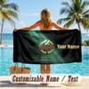 Custom Text Beach Towel, Soft Absorbent Swimming Multi-use TowelRapid Wien FC