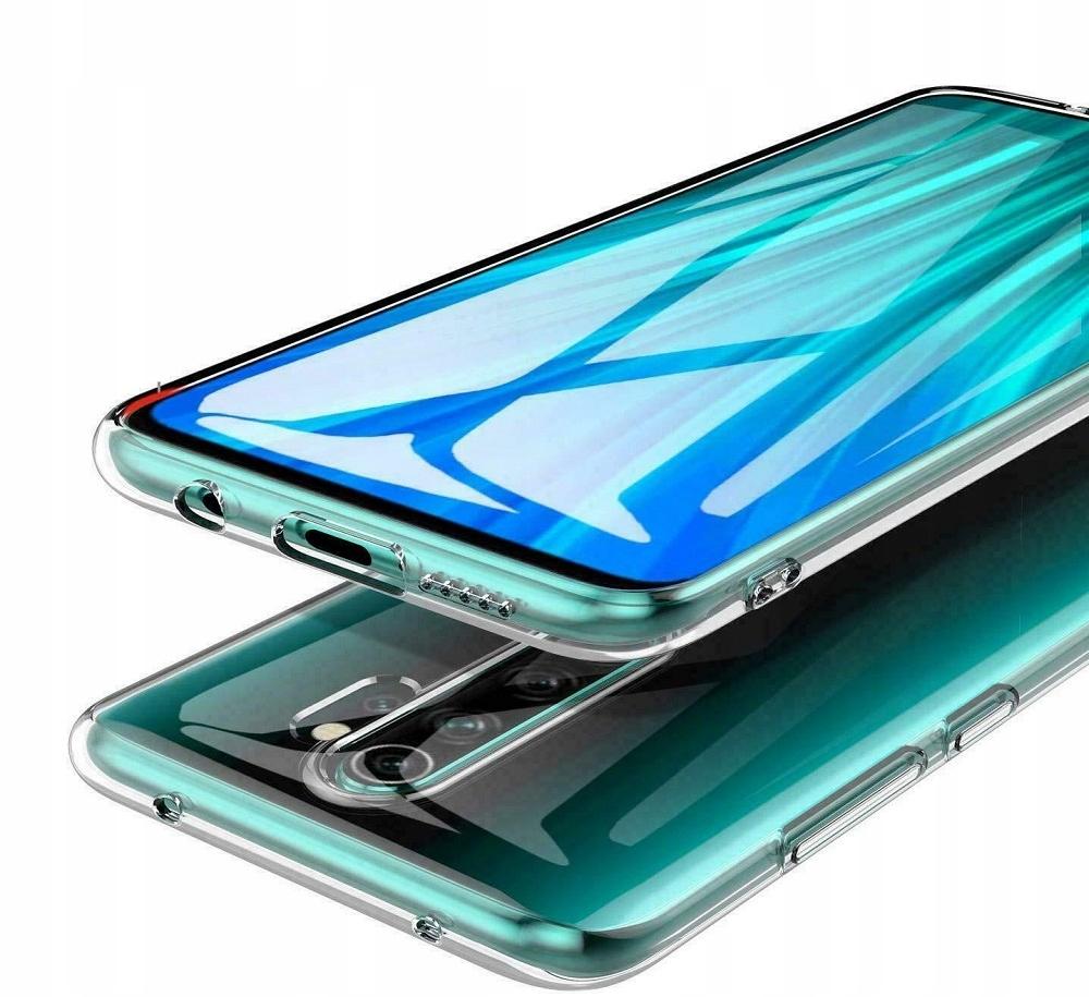 SLIM case for XIAOMI REDMI NOTE 8 PRO CLEAR CASE CLEAR BACK + GLASS