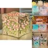 Tulip Flower Sea Night Lamp With Acrylic Shade And Button Switch For Home Decor