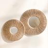 1PC Eco-Friendly Woven Mirror Boho Wall Art Originality Bohemian Handwoven Jute Rope Wall Mirror Versatile Decor 30/15cm