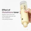 Medicube Age-R Glutathione Glowing Milky White Toner, a low-irritation dual-layer toner suitable for radiant
