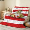 Doncaster Rovers FC Print Flannel Blanket, High quality Comfortable for All Seasons, Home Decor, Warmth and Comfort, Perfect for Christmas Gifts