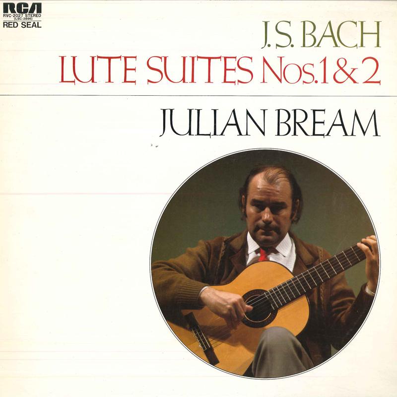 Виниловая пластинка JULIAN BREAMГИТАРА И.С. БахСюиты для лютни № 1, 2 RVC2027 RCA RED SEAL 1976 Япония Obi Классика Б/у