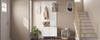 Wardrobe Cabinet, Clothes Shelf, Shoe Cabinet, Hallway Combination Cabinet, PB+MDF Cabinet, Coat Rack Wall with Hooks, Cylindrical Metal Feet