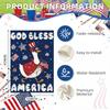 Садовые флаги на 4 июля для улицы, Патриотичный смешной гусь GOD BLESS AMERICA, Маленькое летнее украшение для праздничного двора, Памяти