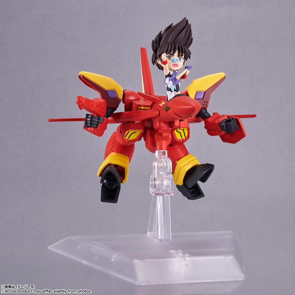 TINY SESSION Macross 7 VF-19 Kai Fire Valkyrie с Нэкки Басарой, примерно 110 мм (в форме Баттроида), Предварительно окрашенная экшн-фигурка из ПВХ и АБС