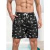 Новые мужские шорты для плавания Board Shorts Купальные шорты Плавки На шнурке Эластичные Быстросохнущие Короткие Пляжные Гавайские Повседневные Пляжные Шорты для плавания