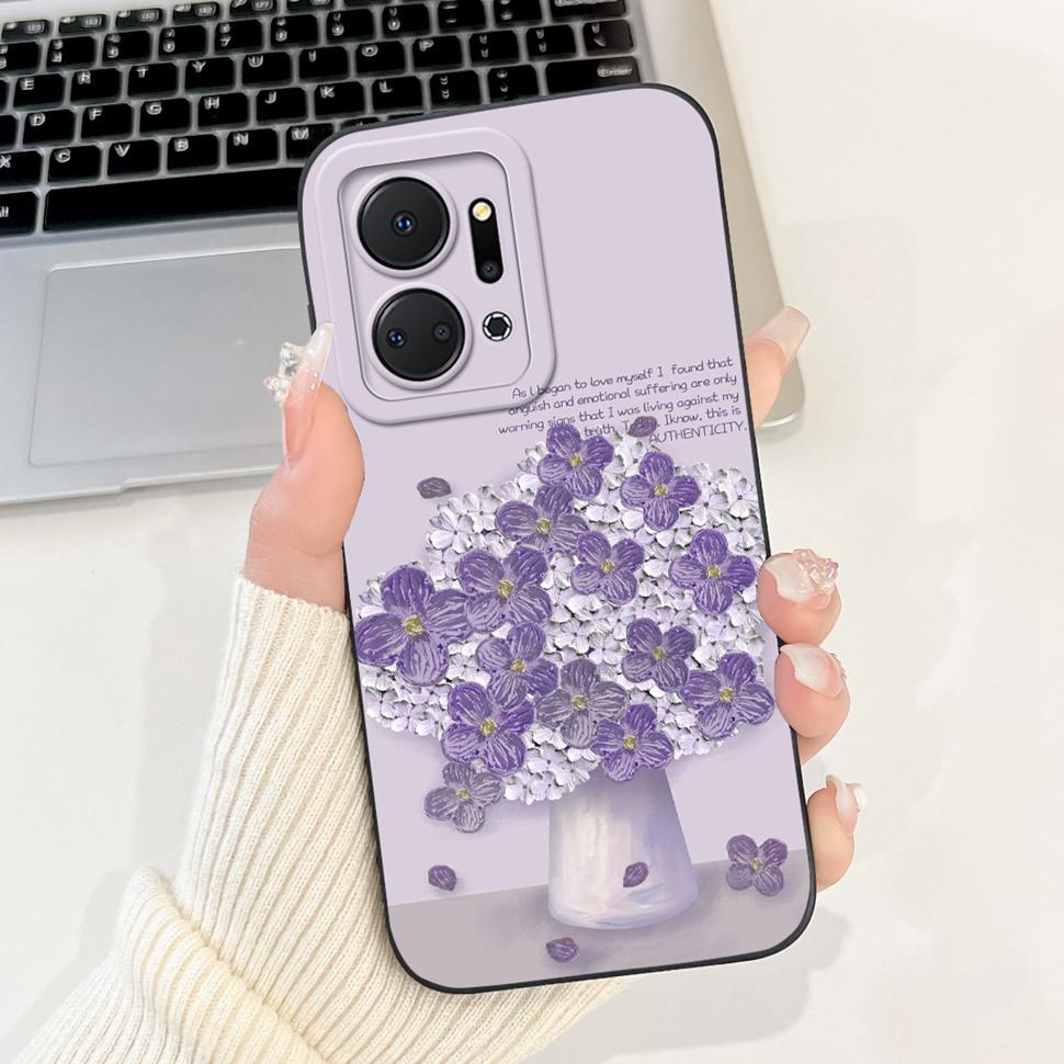 Роскошный painted чехол для Honor X7a 4G Case 2023 Силиконовый мягкий Fundas Чехол для телефона для Honor X7A X 7a HonorX7a Coque Capa