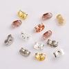 50pcs 100pcs 6x4.5mm Stainless Steel Earrings Back Gold Tone Rose Gold Butterfly Ear Nuts Stopper DIY Jewelry Making Supplies