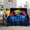 Moonlit Guardian Blanket Flannel Blanket for bed, sofa, Camping, Hiking, Picnic Essentials, gift for family Fan gifts
