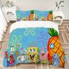3Pcs Spongebob Squarepants Adventure Bedding Sets For All Sizes New 3D Printed Bed Cover Comforter Duvet Cover Pillowcase Bedroom Decoration