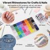 Resin Nail Art Rhinestones Set AB Color Flat Back Candy Colors DIY Nail Art Accessories