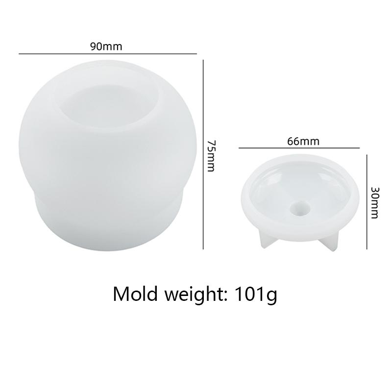 Круглая гипсовая банка для свечей своими руками, силиконовая форма с крышкой, форма из цементной смолы, банка для хранения вазы ручной работы, украшение для дома, ремесленные украшения
