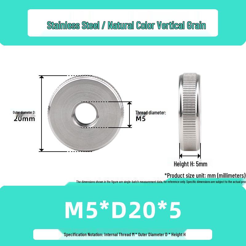 Высокопрочная накатанная гайка M3/M6/M10 из нержавеющей стали