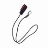 Elastic String Boating Kayak Paddle Safety Rod Leash with Carabiner for Paddling Black