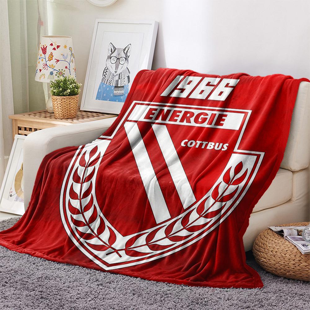 FC Energie Cottbus Flannel Blanket, High quality Comfortable for All Seasons, Home Decor, Warmth and Comfort