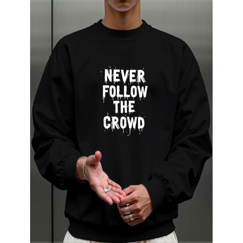 Men's Crew Neck Sweatshirt, Ideal for Active Lifestyles