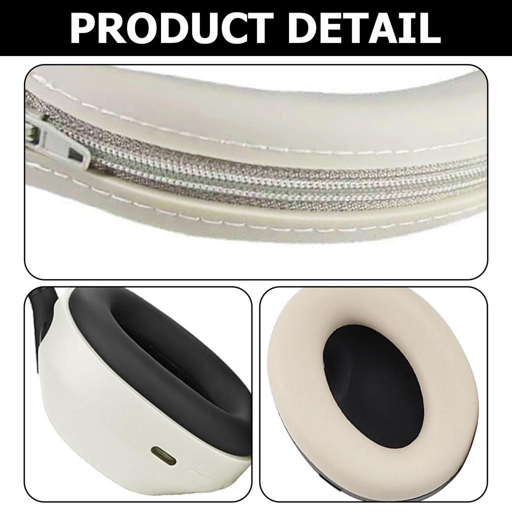 Umvowuxa 3 шт. Чехол-накладка Совместим с наушниками Sony Embody Накладка на амбушюры Мягкий силиконовый Аксессуары для наушников WH-1000XM5 Чехол/Чехол для оголовья/Ухо