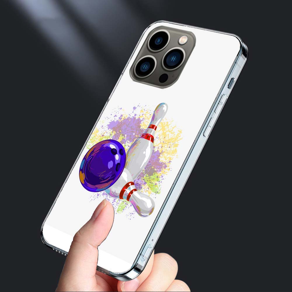 Чехол для телефона с развлечениями в боулинге Для iPhone 16E 15 Pro 14 Plus 17E 16 17 Pro Max Air 11 12 13 Mini Ударопрочный Capa