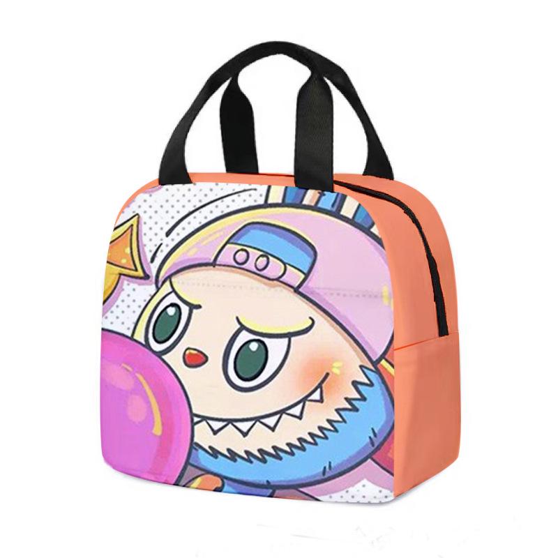 Labubu Cartoon Lunch Tote: Insulated Aluminum Foil Bento Bag for Students 5371