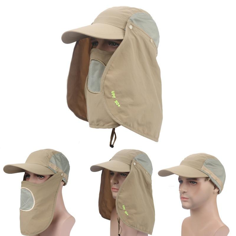 Outdoor 360 Sun Protection Hat Fishing Cap Cap Guangzhou Hat Protective Baseball Cap